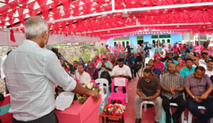 ރަސްމާދޫ ރައްޔިތުން އެދޭ ތަރައްޤީ ކަށަވަރު ކޮށްދޭނަން: މުއިއްޒު