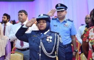 ދިވެހި ފުލުހުންގެ އެގްޒެކެޓިވް ރޭންކްގެ ފުރަތަމަ އަންހެން އޮފިސަރަކަށް ނަޝްވާ