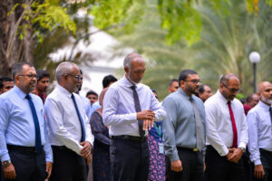 ސުނާމީ ކާރިސާއާ ގުޅިގެން ގެނައި ސުކޫތުގައި ރައީސް ބައިވެރިވެވަޑައިގެންފި