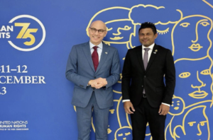 ‎ނައިބު ރައީސް އ.ދ.ގެ އިންސާނީ ޙައްޤުތަކާބެހޭ ހައިކޮމިޝަނަރާ ބައްދަލުކުރައްވައިފި