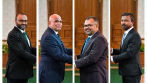 ޑިމޮކްރެޓްސްއިން ރުހުން ނުދޭން ނިންމި ވަޒީރުންގެ ތެރޭގައި ޑރ. ޝަހީމް، އުޝާމް، ހައިދަރު އަދި ޒަމީރު