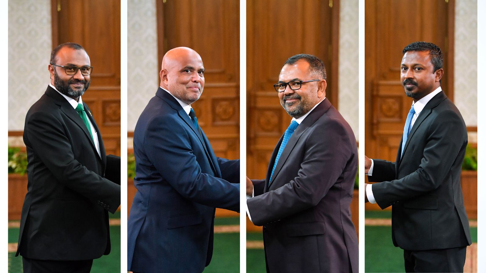 ޑިމޮކްރެޓްސްއިން ރުހުން ނުދޭން ނިންމި ވަޒީރުންގެ ތެރޭގައި ޑރ. ޝަހީމް، އުޝާމް، ހައިދަރު އަދި ޒަމީރު