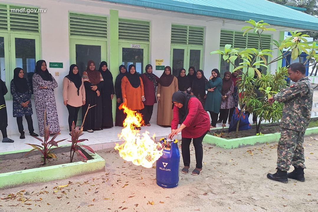އެމްއެންޑީއެފް މާލެ އޭރިއާ ކޮމާންޑުން ވ.ފެލިދޫގައި ފަޔަރ އެވެއާނަސް ޕްރޮގްރާމެއް ހިންގައިފި