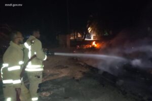 ކ. ކާށިދޫގެ އަލިފާނުގެ ހާދިސާގައި އެހެލާފައި އޮތް ބޮޑު ދެ ދޯންޏާއި ކުޑަ ދެ ދޯނި ވަނީ އަދާ ހުލިވެފަ