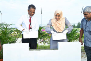 ޕެޓް ކެއަރ ފެސިލިޓީގެ ބިންގާ އެޅުމުގެ ރަސްމިއްޔާތު މެޑަމް ސާޖިދާ ޝަރަފުވެރި ކޮށްދެއްވައިފި