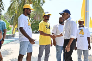 ރައީސް ސާލިހު މަޖިލިސް ކެމްޕޭނަށް ށ. އަތޮޅަށް ވަޑައިގެންވި