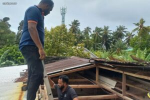 ވިއްސާރާގައި އައްޑޫ ސިޓީހެ މަރަދޫ ފޭދޫ ގެއެއްގެ ފުރާޅު އެއްލާލުމާ ގުޅިގެން އެމްއެންޑީއެފް އެހީތެރިކަން ފޯރުކޮށްދީފި