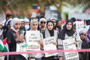 ފަލަސްތީނަށް ތާއީދުކޮށް ބޭއްވި އެއްވުމުގައި ރާއްޖެއަށް އިޒްރޭލުގެ މީހުން އައުން މަނާކުރުމަށް ގޮވާލައިފި