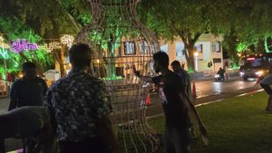 ޖުމްހޫރީ މައިދާނުގައި ދިއްލާފައި ހުރި އީދު ލައިޓުތަކުގެ ކޭބަލްތައް ވަގަށް ގެންގޮސްފި