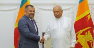 ފޮރިން މިނިސްޓަރު ޒަމީރު، ލަންކާގެ ބޮޑުވަޒީރާ ބައްދަލުކުރައްވައިފި
