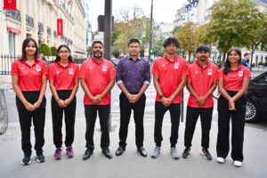 ޕެރިސް 2024 އޮލިމްޕިކްސް ކުޅިވަރު މުބާރާތުގައި ބައިވެރިވާ ދިވެހި ވަފުދާއި ނައިބު ރައީސް ބައްދަލުކުރައްވައި