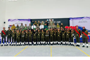 މުޙައްމަދު ޖަމާލުއްދީން ސްކޫލާއި ޏ.އަތޮޅު ތަޢުލީމީ މަރުކަޒުގެ ކެޑޭޓުންނަށް ހުވާ ލައިދިނުމާއި ހަތިޔާރު ހަވާލުކުރުމުހެ ރަސްމިއްޔާތު ބާއްވައިފި
