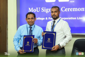 ފެނަކައިން މުވައްޒަފުން ތަމްރީނުކޮށް ޚިދުމަތްތައް ދިރާސާކުރުމަށް ވިލާ ކޮލެޖާއެކު އެއްބަސްވުމެއްގައި ސޮއިކޮށްފި