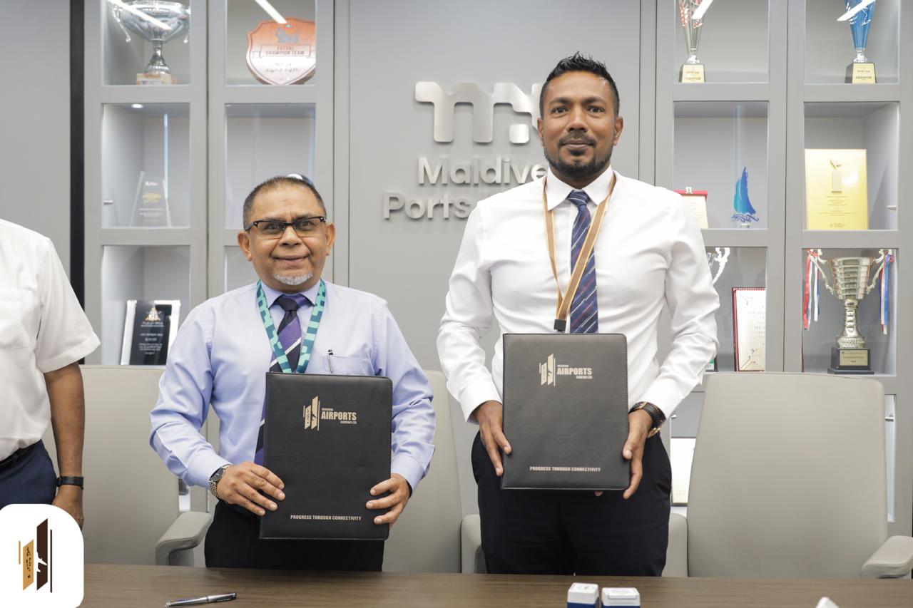 ޑޮމެސްޓިކް އެއަރޕޯޓުތަކުގެ އެމަރޖެންސީ ހާލަތްތަކުގައި އެހީތެރިކަން ފޯރުކޮށްދިނުމާ ގުޅޭ އެއްބަސްވުމެއްގައި ސޮއިކޮށްފި