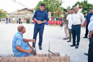 ށ. މާއުނގޫދޫގައި ބޭއްވި ސަޤާފީ ހަވީރު ނައިބު ރައީސް ޝަރަފުވެރިކޮށް ދެއްވައިފި