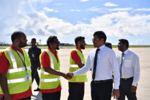 ކުޅުދުއްފުށި ސިޓީއަށް ކުރައްވާ ރަސްމީ ދަތުރުފުޅެއްގައި ނައިބު ރައީސް ފުރާވަޑައިގަންނަވައިފި