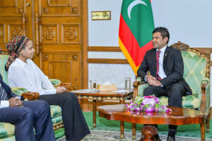 ނައިބު ރައީސްގެ އަރިހަށް، ޔުނިސެފްގެ އެސިސްޓަންޓް ސެކްރެޓަރީ ޖެނެރަލް އިޙްތިރާމުގެ ޒިޔާރަތެއް ކުރައްވައިފި