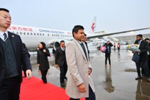 ރައީސުލްޖުމްހޫރިއްޔާގެ ނައިބު ޗައިނާއަށް ކުރެއްވި ރަސްމީ ދަތުރުފުޅު ނިންމަވާލެއްވުމަށްފަހު ރާއްޖެ ވަޑައިގެންފި