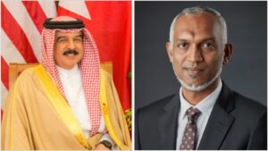 ބަހްރެއިންގެ ޤައުމީ ދުވަހުގެ މުނާސަބަތުގައި، އެ ޤައުމުގެ ރަސްގެފާނަށާއި ވަލީއަޙުދަށް ރައީސް ތަހުނިޔާ ފޮނުއްވައިފި