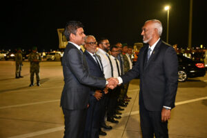 ‎ރައީސް، އެސްޓޯނިއާއަށް ކުރައްވާ ރަސްމީ ދަތުރުފުޅެއްގައި ފުރާވަޑައިގެންފި