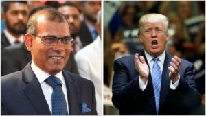 މޫސުމީ ބަދަލުތަކުގެ ސަބަބުން ކުރާ ނޭދެވޭ އަސަރު ބައްލަވައިލެއްވުމަށް ރާއްޖެ ވަޑައިގަތުމަށް ނަޝީދުގެ ދައުވަތު ޓްރަމްޕަށް!