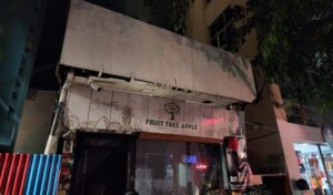ފުރުޓް ޓްރީ އެޕަލް ފިހާރަ ގުދަނުގައި އަލިފާނުގެ ޙާދިސާއެއް ހިނގައިފި