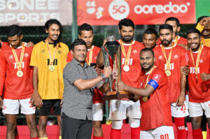 ނައިބު ރައީސް، "ގޯލްޑަން ފުޓްސަލް ޗެލެންޖް 2025″ ނިންމުމުގެ ރަސްމިއްޔާތު ޝަރަފުވެރިކޮށްދެއްވައިފި