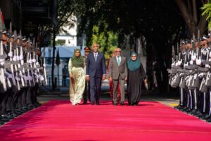 ރިޔާސީ ބަޔާން 2025: ރައީސް މުއިއްޒުއަށް މަރުހަބާ ދެންނެވީ މަޖިލިސް ރައީސް އަބުދުއްރަހީމް