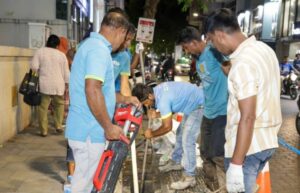 މާލޭގެ ތިން ސަރަހައްދެއްގައި ފެން ހިންދާ ނިޒާމު ގާއިމުކުރުމުގެ މަސައްކަތް ފަށައިފި