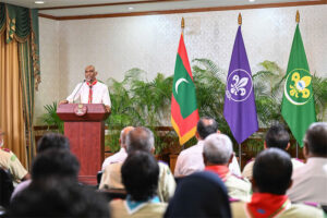 ސްކައުޓް ހަރަކާތަށް ދިމާވާ ގޮންޖެހުންތަކަށް ހައްލު ހޯއްދަވާ ދެއްވުމުގެ މަސައްކަތް ކުރައްވާނެކަމުގެ ޔަޤީންކަން ރައީސް ދެއްވައިފި