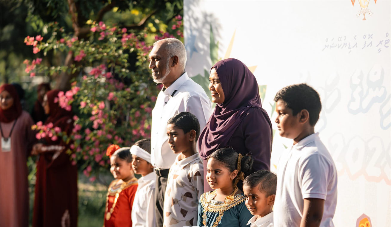 ކުޑަކުދިންގެ ދުވަހާ ގުޅިގެން ހުޅުމާލޭ ސެންޓްރަލް ޕާކުގައި ބޭއްވުނު ހަވީރަށް ރައީސް ޒިޔާރަތްކުރައްވައިފި