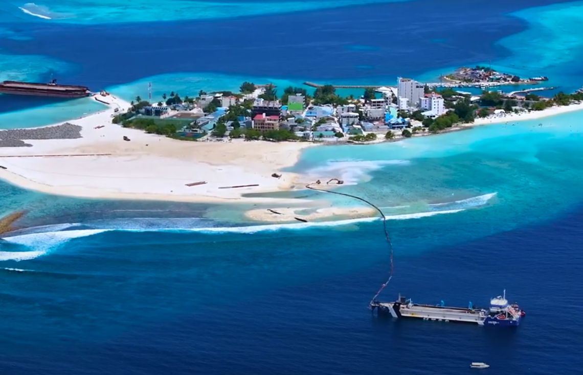 ގުޅީގެ ބިން ހިއްކުމުގެ މަޝްރޫޢު 95% ނިމިއްޖެ، މިމަހު ތެރޭގައި މުޅި މަސައްކަތް ނިމޭނެ: އެމްޓީސީސީ