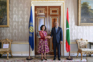 ކޮމަންވެލްތުގެ ސެކްރެޓަރީ ޖެނެރަލާއާއި ރައީސް ބައްދަލުކުރައްވައިފި