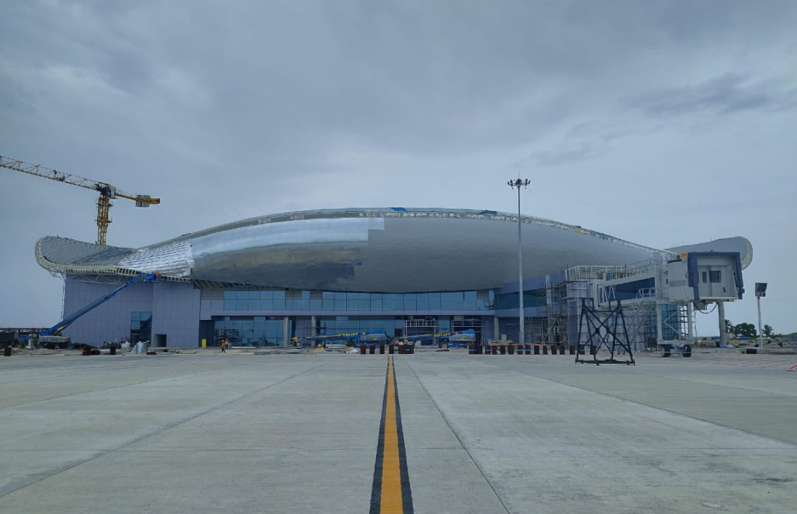 ހަނިމާދޫ އިންޓަނޭޝަނަލް އެއާޕޯޓުގެ 89 ޕަސެންޓް މަސައްކަތް ނިމިއްޖެ