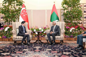 ސިންގަޕޫރު ދަތުރުފުޅާއެކު ދެ ޤައުމުގެ ގުޅުން އިތުރަށް ބަދަހިވެއްޖެ: ރައީސް