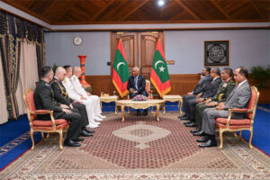 ތުރުކީ ނޭވީގެ ފްލީޓް ކޮމާންޑަރ އެޑްމިރަލް ކާދިރް ޔިލްޑްޒް، ރައީސުލްޖުމްހޫރިއްޔާގެ އަރިހަށް އިޙްތިރާމްގެ ޒިޔާރަތެއް ކުރައްވައިފި