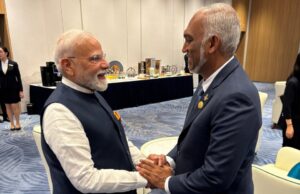 ރައީސް މުއިއްޒު އާއި އިންޑިއާގެ ބޮޑުވަޒީރު މޯދީ އެސްސީއޯ ސަމިޓުގެ ހަވާސާގައި ބައްދަލުކުރައްވައިފި