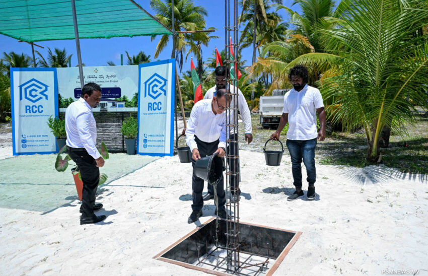 ފ.ދަރަނބޫދޫ ސިއްހީ މަރުކަޒުގެ އައު އިމާރާތުގެ ބިންގާ އަޅައިފި