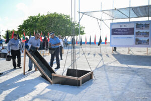 ވޭވަށުގައި އަލަށް ގާއިމުކުރާ ފުލުހުންގެ މަރުކަޒުގެ ބިންގާ އަޅައިފި