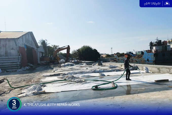 ތިލަފުށީ ބަނދަރު މަރާމާތުގެ މަސައްކަތް 91 ޕަސަންޓް ނިމި، ޓްރާންޝިޕްމަންޓް ބަނދަރުގެ ތައްޔާރީތައް ކުރިއަށް