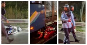 ހައިވޭގައި ބާރު ސްޕީޑްގައި އޯވަރޓޭކް ކުރަން އުޅުނު ސައިކަލުތަކާ ބަހެއް އެކްސިޑެންޓެ ވެއްޖެ