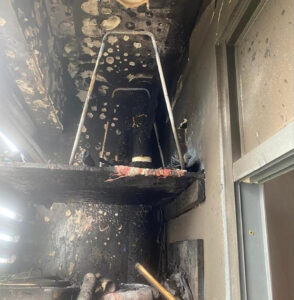 ހުޅުމާލޭ ހިޔާ ޓަވަރެއްގައި އަލިފާން ރޯވެ އެޕާޓްމަންޓެއްގެ ބެލްކަނީއަށް ގެއްލުން ވެއްޖެ