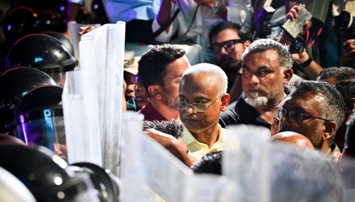 އެމްޑީޕީގެ މުޒާހަރާ: ރައީސް އިބޫ އިސްސަފުގައި ހުންނަވައިގެން ސަރުކާރަށް ފަސް ޑިމާންޑެއް ކޮށްފި