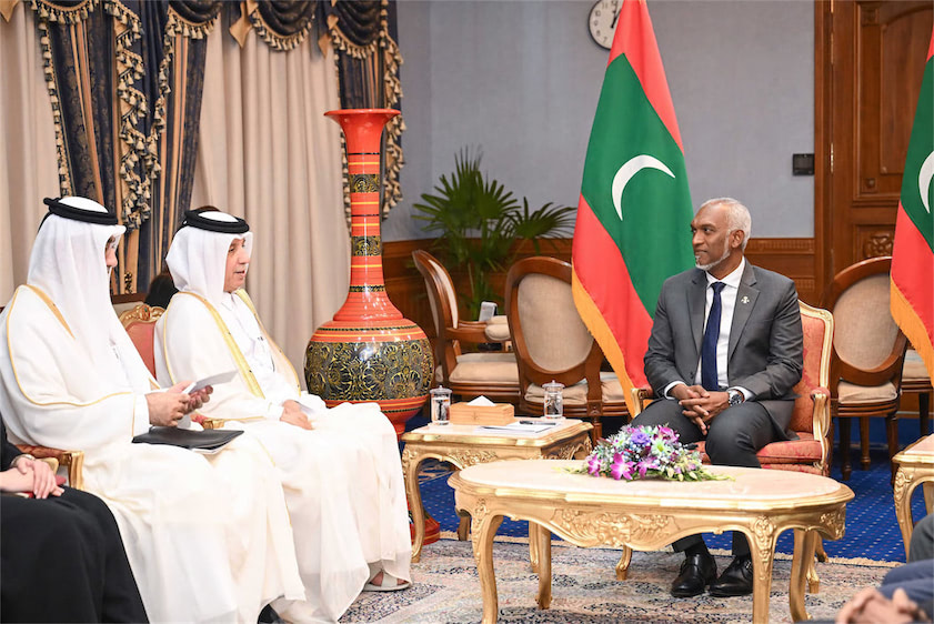 ޤަޠަރުގެ މިނިސްޓަރ އޮފް ސްޓޭޓް ފޯ ފޮރިން އެފެއަރޒް، ރައީސްގެ އަރިހަށް އިޙްތިރާމުގެ ޒިޔާރަތެއް ކުރައްވައިފި