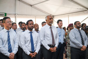 ޗައިނާ މެޝިނަރީ އިންޖިނިއަރިންގ ގްރޫޕުން ދިވެހި ސަރުކާރަށް ފެން ހިންދާ ޕަމްޕް ހަދިޔާކޮށްފި