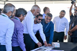 ހުޅުމާލޭ ތިންވަނަ ފިޔަވަހީގެ ބިންހިއްކުމުގެ މަޝްރޫޢުގެ މަސައްކަތް ކުރިއަށްދާ ގޮތް ރައީސް ބައްލަވާލައްވައިފި