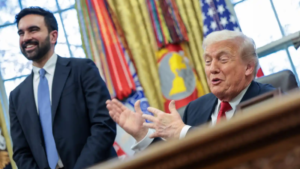 ޓްރަމްޕާއި މަމްދާނީގެ ވައިޓް ހައުސް ބައްދަލުވުން: ކުރީގެ ޚިލާފުތައް ނިންމައި އެކީގައި މަސައްކަތްކުރުމަށް އެއްބަސްވެއްޖެ