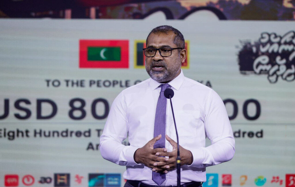 ލަންކާއަށް ދިވެހިން ދޭ އެހީ 2.4 މިލިޔަން ޑޮލަރަށްވުރެ އިތުރުވާނެ: ޚާރިޖީ ވަޒީރު