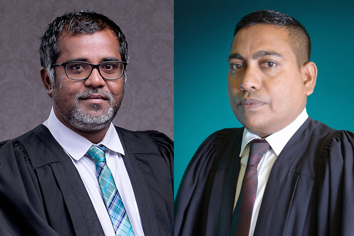 ހައިކޯޓު ފަނޑިޔާރު ކަމަށް ކުރީގެ ފަނޑިޔާރުންނާއި ގާޒީން ހިމެނޭހެން 19 ބޭފުޅަކު ކުރިމަތިލައްވައިފި