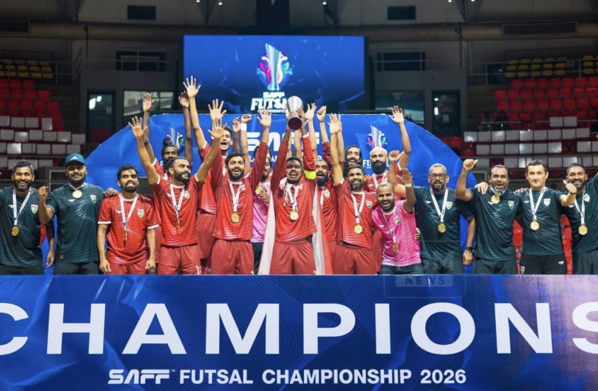 ސާފް ފުޓްސަލް ޗެމްޕިއަންޝިޕްގެ ތަށި ރާއްޖެއިން އުފުލާލައި، ދެކުނު އޭޝިއާގެ ރަސްކަން ހޯދައިފި